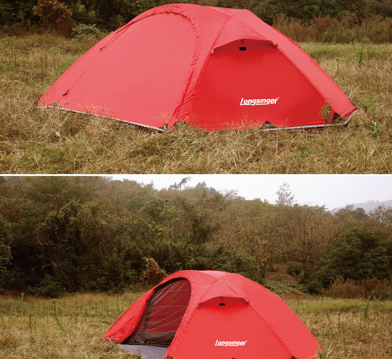 Cheap Goat Tents Silicon ultra light single double layer aluminum rod outdoor camping alpine tents winter tent Tents 